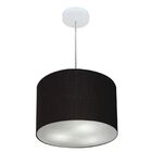 Lustre Pendente Cilíndrico Vivare Md-4211 Cúpula Em Tecido 35