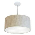 Lustre Pendente Cilíndrico Vivare Md-4213 Cúpula Em Tecido 50