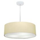 Lustre Pendente Cilíndrico Vivare Md-4217 Cúpula Em Tecido 50