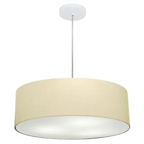 Lustre Pendente Cilíndrico Vivare Md-4217 Cúpula Em Tecido 50