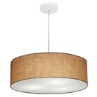 Lustre Pendente Cilíndrico Vivare Md-4217 Cúpula Em Tecido 50