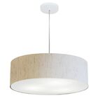 Lustre Pendente Cilíndrico Vivare Md-4217 Cúpula Em Tecido 50