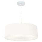 Lustre Pendente Cilíndrico Vivare Md-4217 Cúpula Em Tecido 50