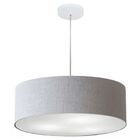 Lustre Pendente Cilíndrico Vivare Md-4217 Cúpula Em Tecido 50