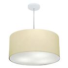 Lustre Pendente Cilíndrico Vivare Md-4219 Cúpula Em Tecido 55