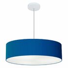 Lustre Pendente Cilíndrico Vivare Md-4221 Cúpula Em Tecido 60