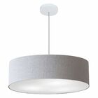 Lustre Pendente Cilíndrico Vivare Md-4221 Cúpula Em Tecido 60