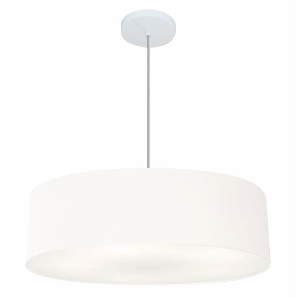 Lustre Pendente Cilíndrico Vivare Md-4221 Cúpula Em Tecido 60