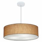 Lustre Pendente Cilíndrico Vivare Md-4221 Cúpula Em Tecido 60