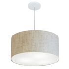 Lustre Pendente Cilíndrico Vivare Md-4242 Cúpula Em Tecido 45