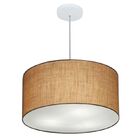 Lustre Pendente Cilíndrico Vivare Md-4242 Cúpula Em Tecido 45