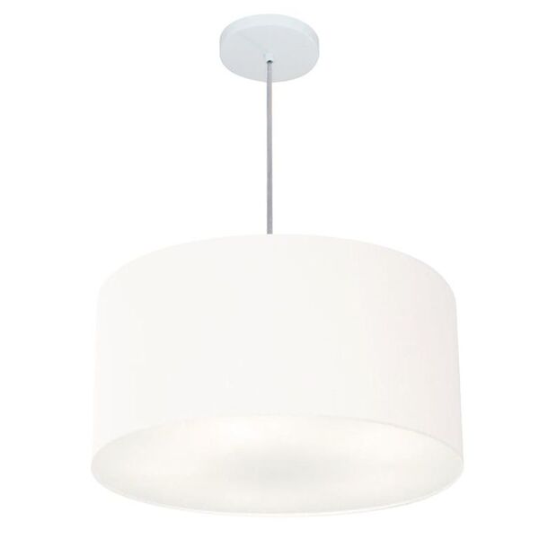 Lustre Pendente Cilíndrico Vivare Md-4242 Cúpula Em Tecido 45
