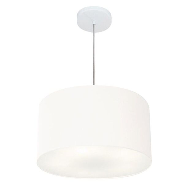 Lustre Pendente Cilíndrico Vivare Md-4244 Cúpula Em Tecido 40
