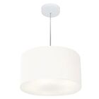 Lustre Pendente Cilíndrico Vivare Md-4244 Cúpula Em Tecido 40