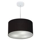 Lustre Pendente Cilíndrico Vivare Md-4244 Cúpula Em Tecido 40