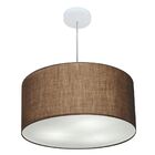 Lustre Pendente Cilíndrico Vivare Md-4245 Cúpula Em Tecido 50