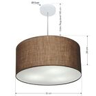 Lustre Pendente Cilíndrico Vivare Md-4245 Cúpula Em Tecido 50
