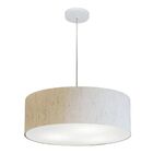 Lustre Pendente Cilíndrico Vivare Md-4254 Cúpula Em Tecido 45