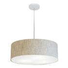Lustre Pendente Cilíndrico Vivare Md-4254 Cúpula Em Tecido 45