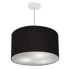 Lustre Pendente Cilíndrico Vivare Md-4257 Cúpula Em Tecido 45