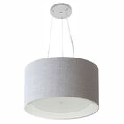 Lustre Pendente Cilíndrico Vivare Md-4319 Cúpula Forrada Em T