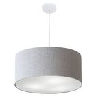 Lustre Pendente Cilíndrico Vivare Md-4320 Cúpula Em Tecido 50