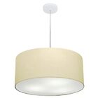 Lustre Pendente Cilíndrico Vivare Md-4320 Cúpula Em Tecido 50