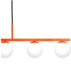 Lustre Pendente Com Globo Fosco Para 5 Lâmpadas Led Bivolt Ja