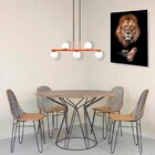 Lustre Pendente Com Globo Fosco Para 5 Lâmpadas Led Bivolt Ja