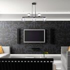 Lustre Pendente Com Globos Transparentes Para 5 Lâmpadas Led