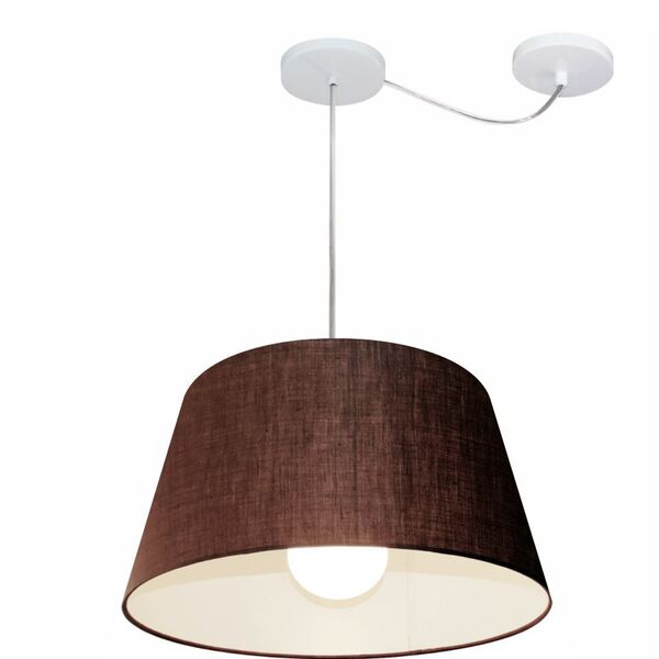 Lustre Pendente Cone Com Desvio Café Mj-4273 Para Mesa De Jan