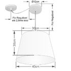 Lustre Pendente Cone Com Desvio De Centro Vivare Md-4280 Cúpu