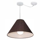 Lustre Pendente Cone Com Desvio Md-4272 Cúpula Tec 25/15x40cm