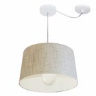 Lustre Pendente Cone Com Desvio Md-4275 Cúpula 30/45x40cm Rus
