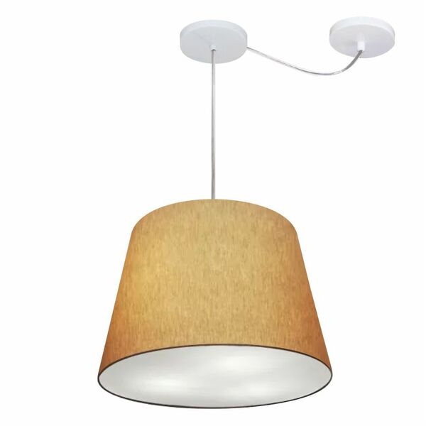 Lustre Pendente Cone Com Desvio Md-4276 Cúpula 30/30x40cm Pa