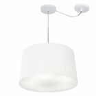 Lustre Pendente Cone Com Desvio Md-4277 Cúpula 30/40x45cm Bra