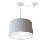 Lustre Pendente Cone Com Desvio Md-4277 Cúpula 30/40x45cm Rus