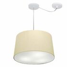 Lustre Pendente Cone Com Desvio Md-4281 Cúpula 30/40x45cm Alg