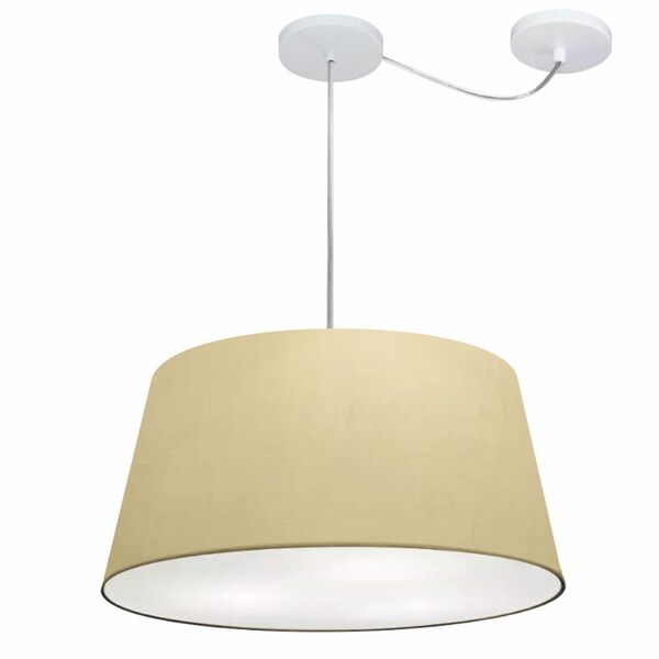 Lustre Pendente Cone Com Desvio Md-4282 Cúpula 21/40x50cm Alg
