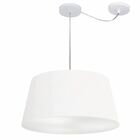 Lustre Pendente Cone Com Desvio Md-4282 Cúpula 21/40x50cm Bra