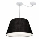 Lustre Pendente Cone Com Desvio Preto Mj-4278 Para Mesa De Ja