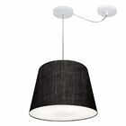 Lustre Pendente Cone Com Desvio Preto Mj-4280 Para Mesa De Ja