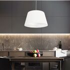 Lustre Pendente Cone Md-4021 Cúpula Em Tecido 21/40x30cm Bran