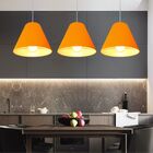 Lustre Pendente Cone Md-4028 Cúpula Em Tecido 25/30x12cm Lara