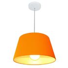 Lustre Pendente Cone Md-4039 Cúpula Em Tecido 21/40x30cm Lara