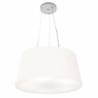 Lustre Pendente Cone Md-4048 Cúpula Em Tecido 21/50x40cm Bran