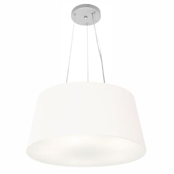 Lustre Pendente Cone Md-4048 Cúpula Em Tecido 21/50x40cm Bran
