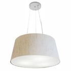 Lustre Pendente Cone Md-4048 Cúpula Em Tecido 21/50x40cm Linh