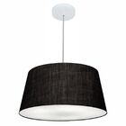 Lustre Pendente Cone Md-4050 Cúpula Em Tecido 21/50x40cm Pret
