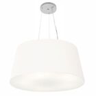 Lustre Pendente Cone Md-4063 Cúpula Em Tecido 30/60x50cm Bran